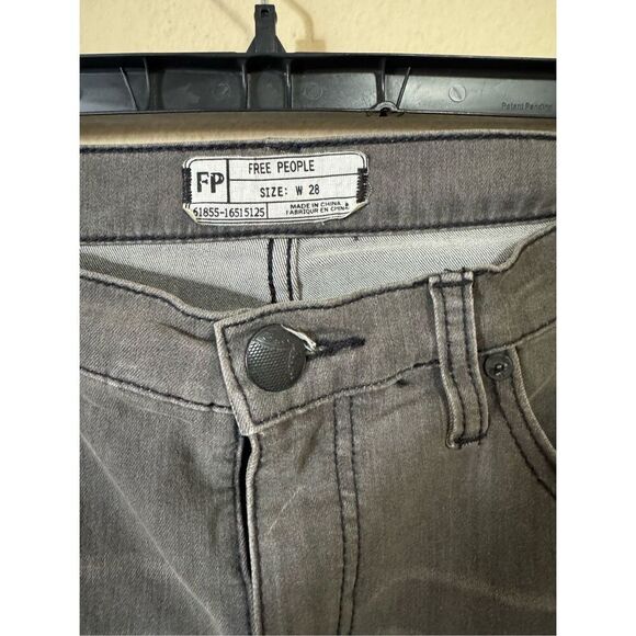 Free People stretchy gray wash jeans - Picture 3 of 4